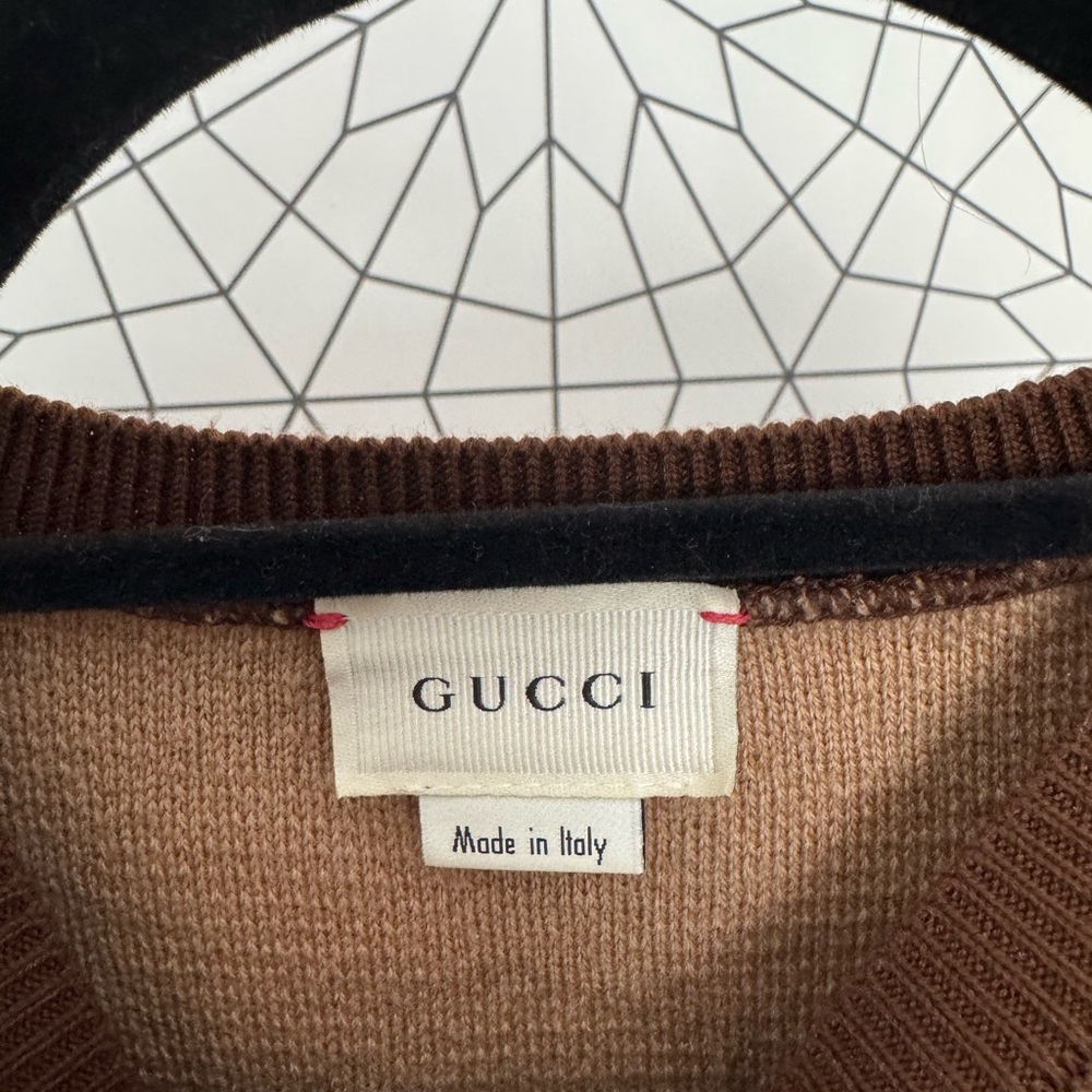Gucci Kids GG Monogram Knit Sweater | Made in Italy - Picture 2 of 3